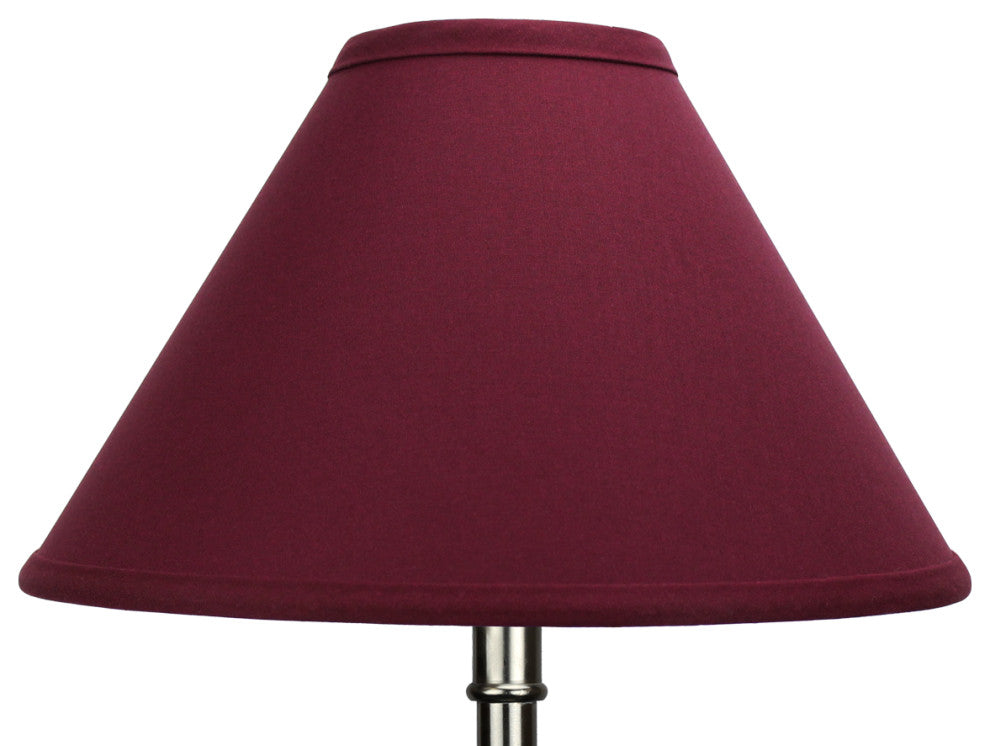 Fenchel Shades 4"x12"x8" Brass Spider Attachment Empire Lamp Shade, Linen Burgun