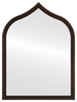 Vienne Framed Vanity Mirror, Teardrop Cathedral, 24.4"x32.4", Rubbed Bronze