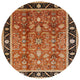 Ahgly Company Indoor Round Mid-Century Modern Area Rugs, 6' Round