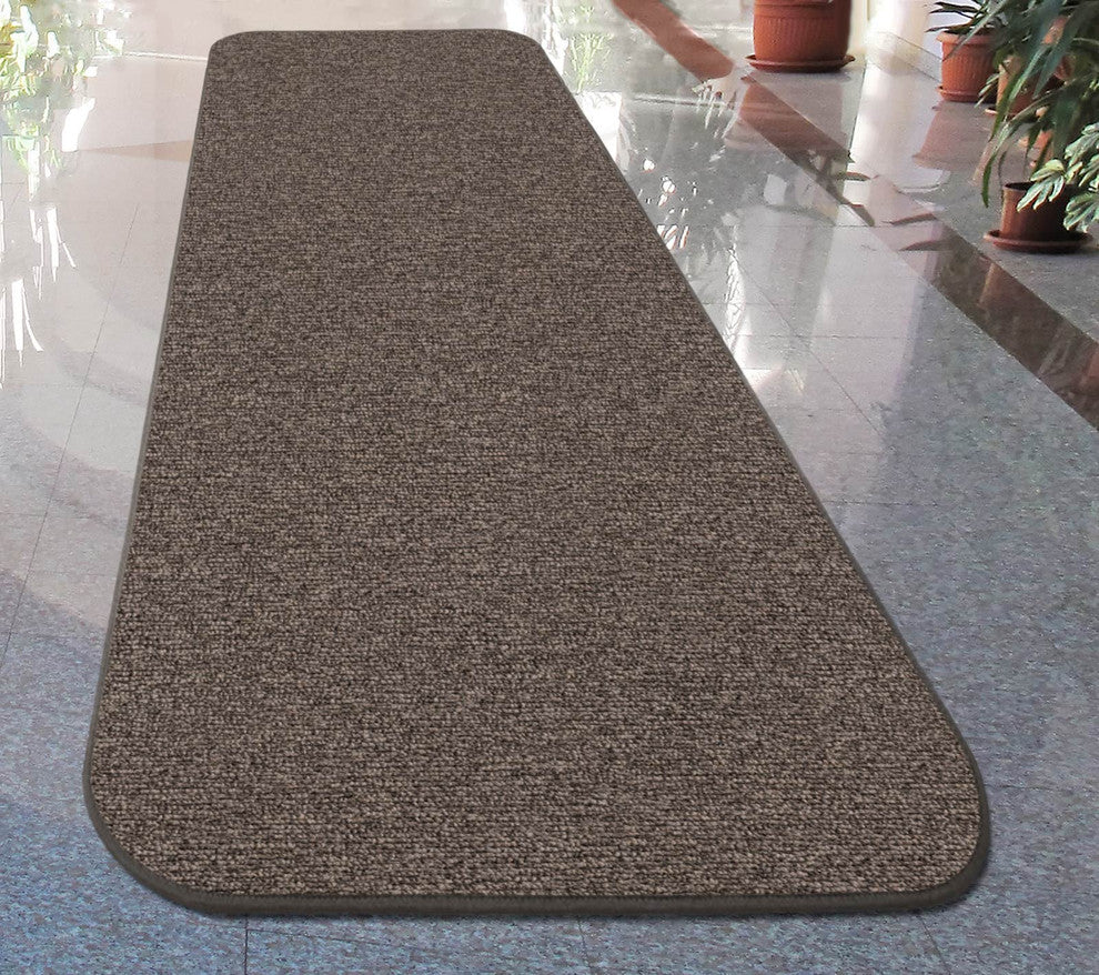 Skid-Resistant Carpet Runner Pebble Gray, 36"x24'