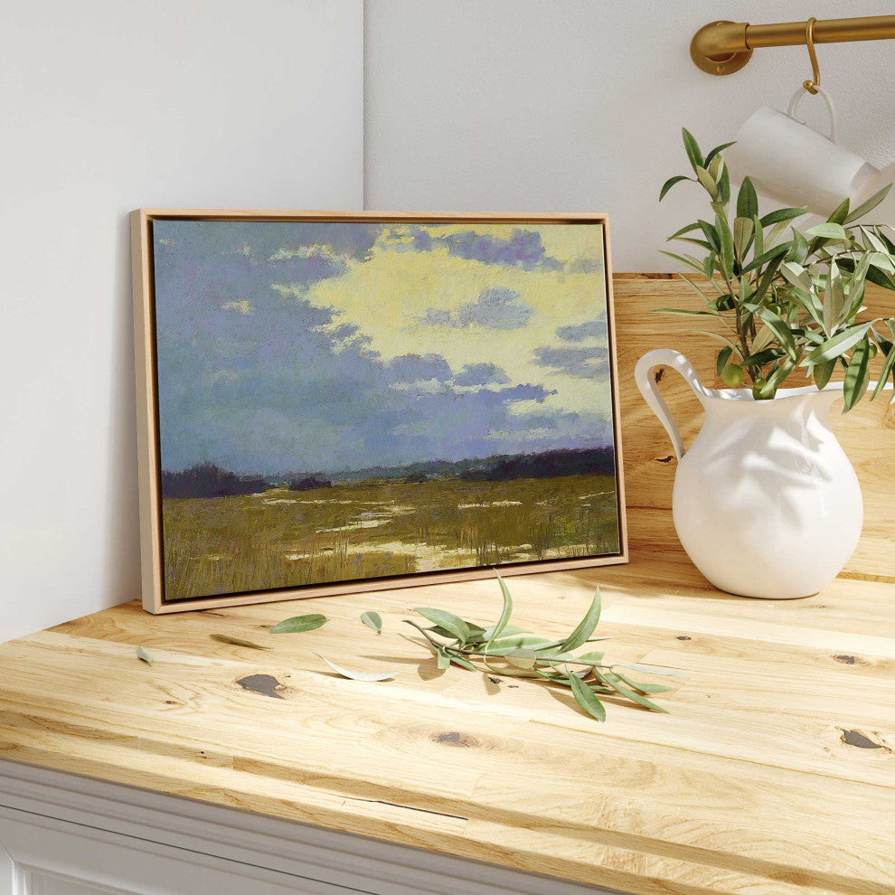 "Lemonade Skies" - A Serene Twilight Canvas Art Print