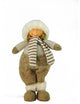 12" Decorative Champagne Boy in Pants Christmas Table Top Figure