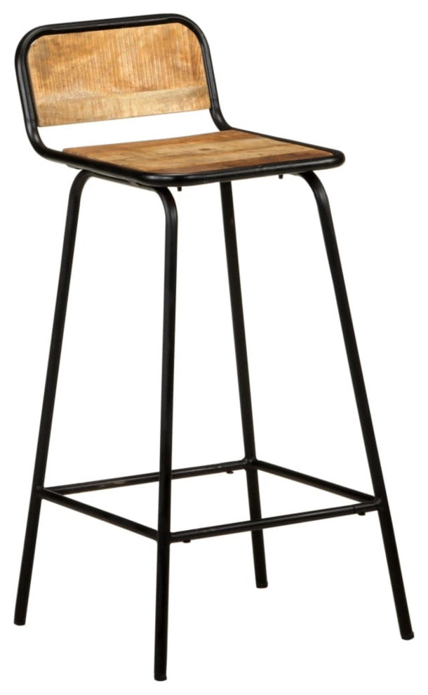 Vidaxl Bar Chairs 4-Piece Solid Mango Wood