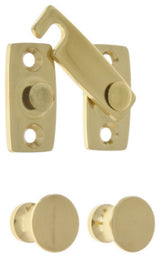Genuine Solid Brass Shutter Bar Kit, Polished Brass, No Lacquer