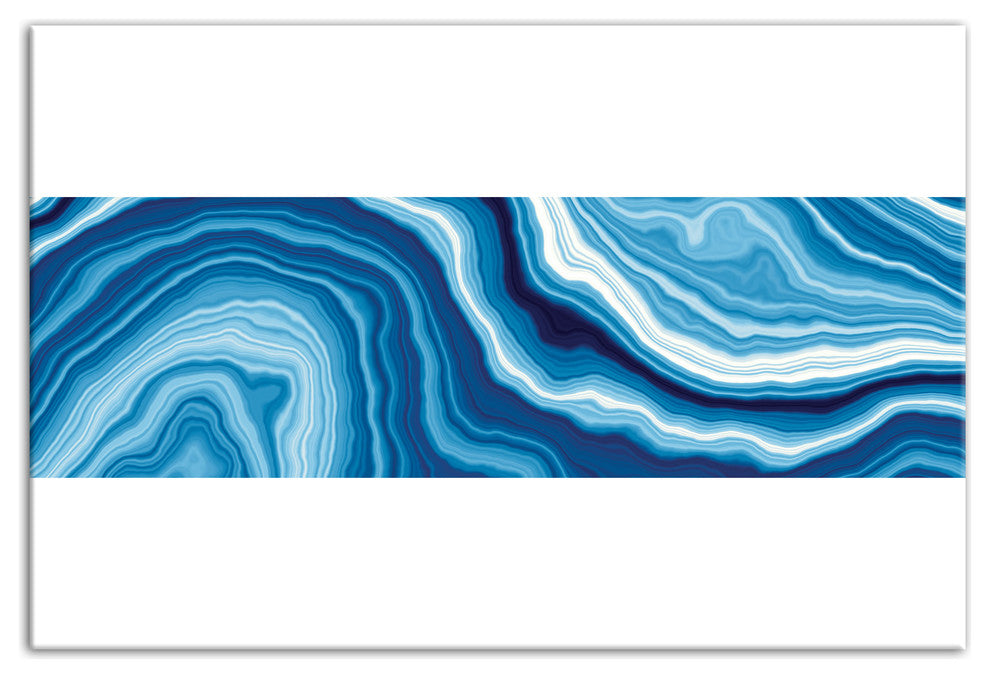 "Blue Geode Pattern" Canvas Wall Art, 20"x30"