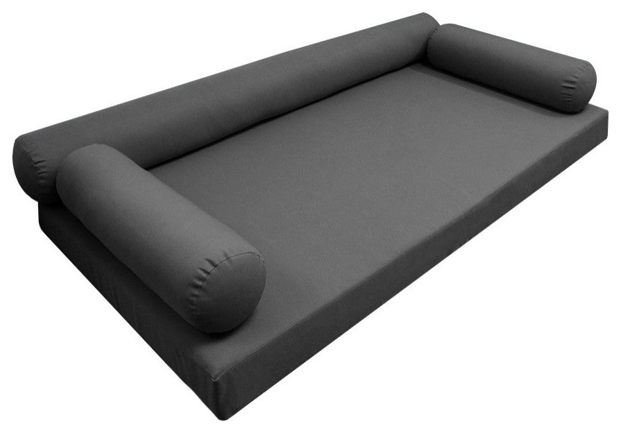 Style6 Twin Size Knife Edge Mattress Bolster Pillow Outdoor SlipCover ONLY AD003