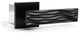 Modern Heavy Duty Designer Interior Door Lever - Ridge Collection, Matte Black, Passage Left Hand
