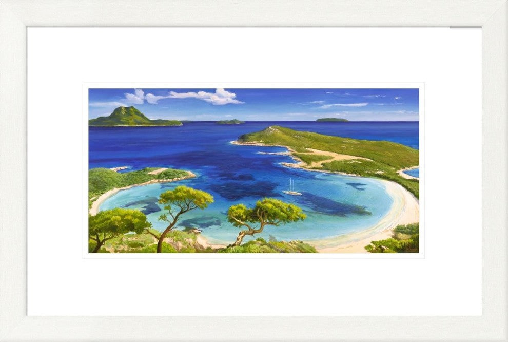 "Mediterraneo" Framed Digital Print by Adriano Galasso, 25x17"