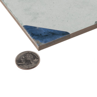 Renaissance Deco Indigo Corner Porcelain Floor and Wall Tile