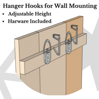 Handcrafted Headboard, Hanger Style, Winter Mix, Twin