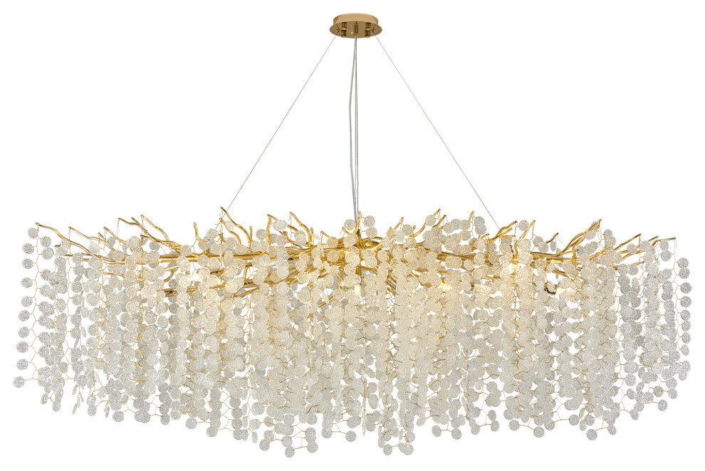 Akari Tree Branch Chandelier Lighting, L63"