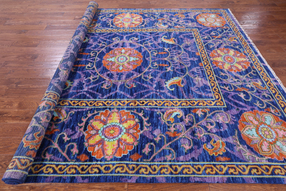 8' 0" X 10' 3" William Morris Handmade Wool Rug - Q15458