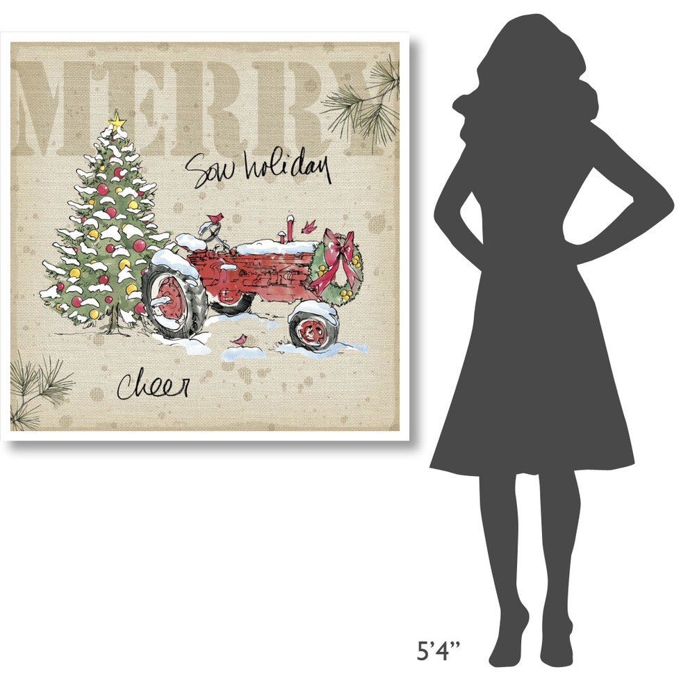 "Country Christmas III" Digital Paper Print by Anne Tavoletti, 42"x42"