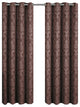 Blair Jacquard Grommet Top Panels, Set of 2, Chocolate, 108"x96"