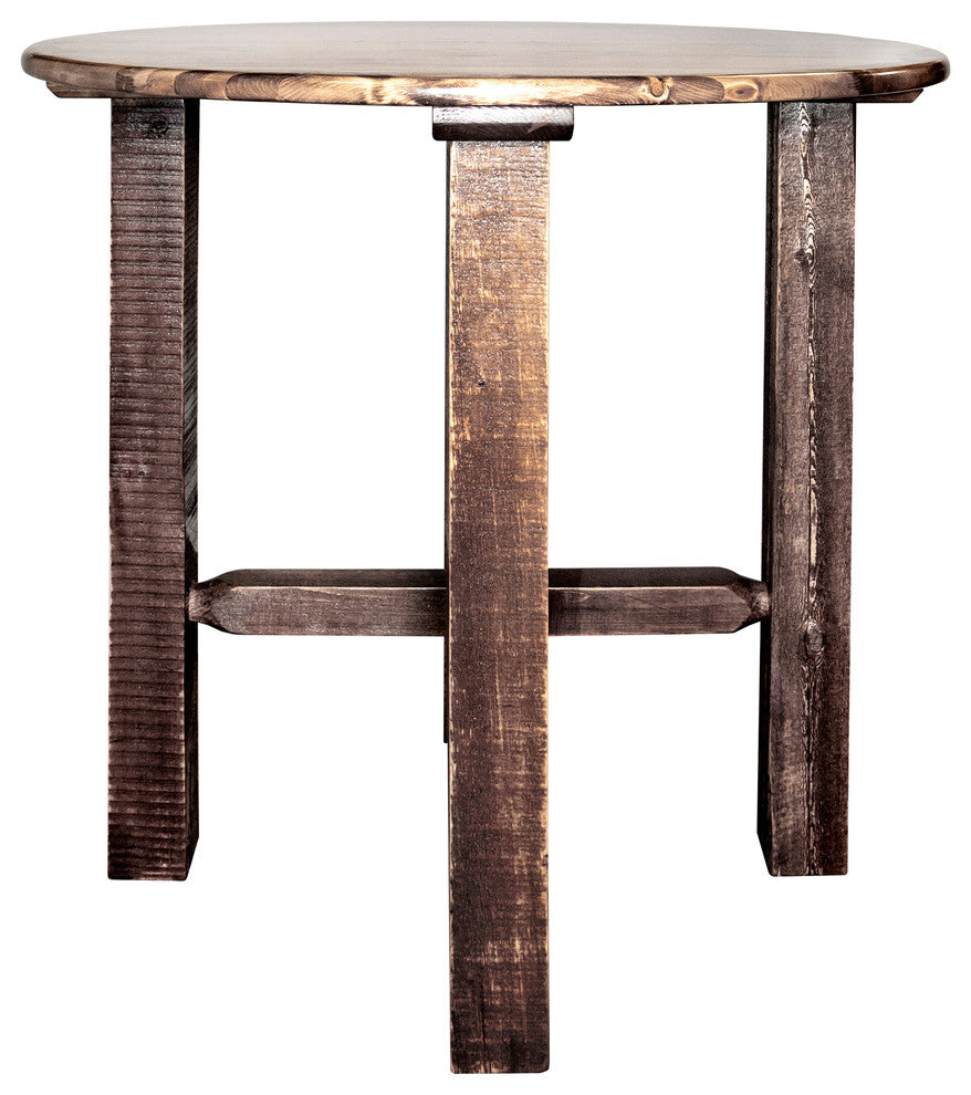 Homestead Collection Bistro Table, Stain and Clear Lacquer Finish