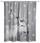 Christmas Reindeer 71x74 Shower Curtain