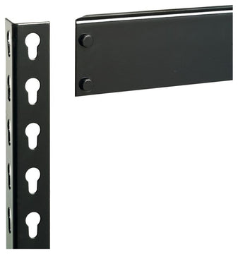 Iron Horse 3800 Riveted Metal Shelving 5-Shelf 24Dx48Wx84H Black