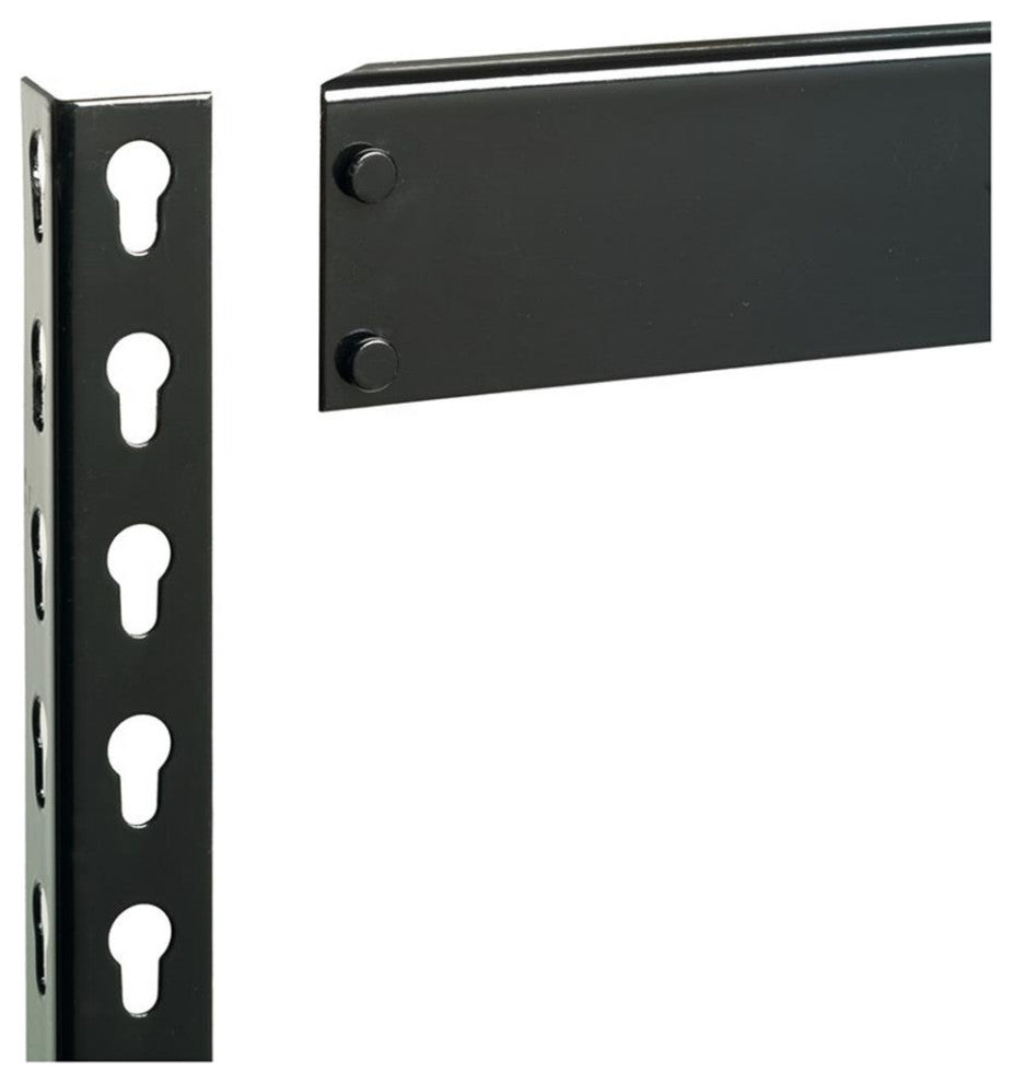 Iron Horse 3800 Riveted Metal Shelving 5-Shelf 24Dx48Wx84H Black