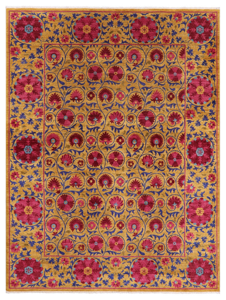 William Morris Handmade Wool Rug 9' 3" X 12' 1" Q6546