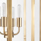 Colleen Antiqued Gold Metal 4-Light Chandelier