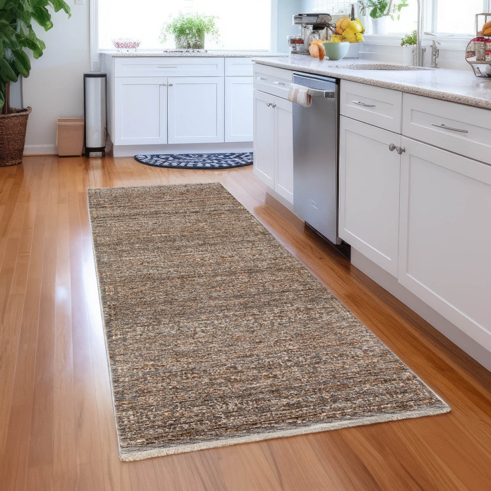 Yarra YA2 Pewter 2'3" x 7'10" Runner Rug