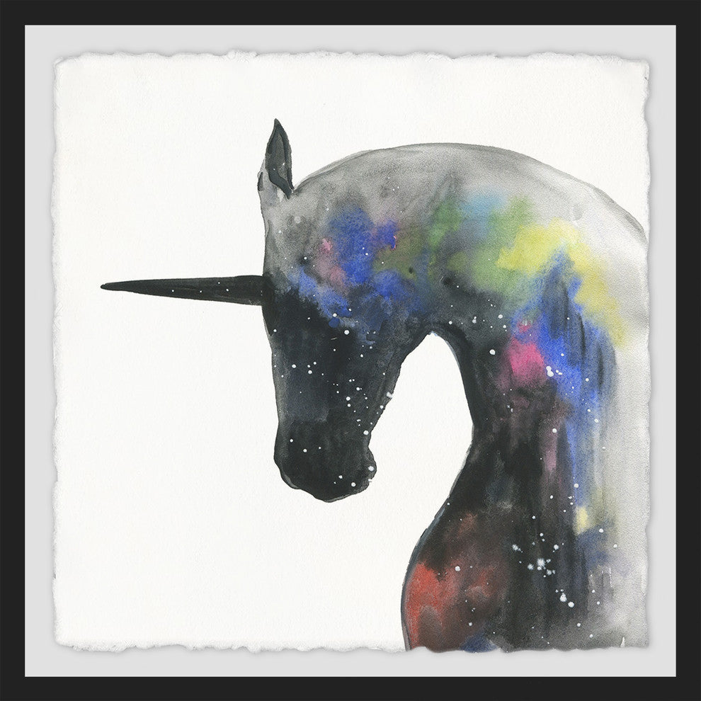 "Mystical Unicorn" Framed Painting Print, 32"x32"