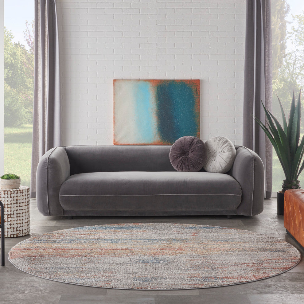 Nourison Home 5'3"xRound Rustic Textures Area Rug