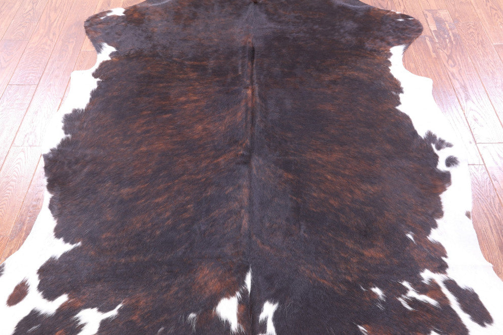 7' 3" X 6' 3" Natural Cowhide Rug C2415