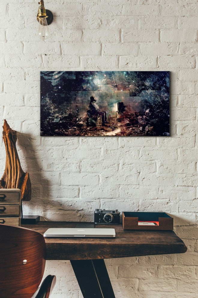 Cortesi Home "The Noble Lie" by Mario Sanchez Nevado, Giclee Canvas, 12"x24"