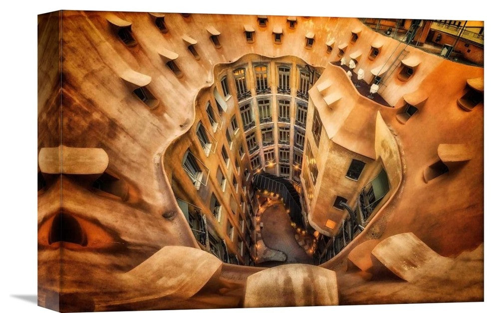 "Casa Mila La Pedrera Barcelona." Canvas Giclee by Massimo Cuomo, 16"x11"