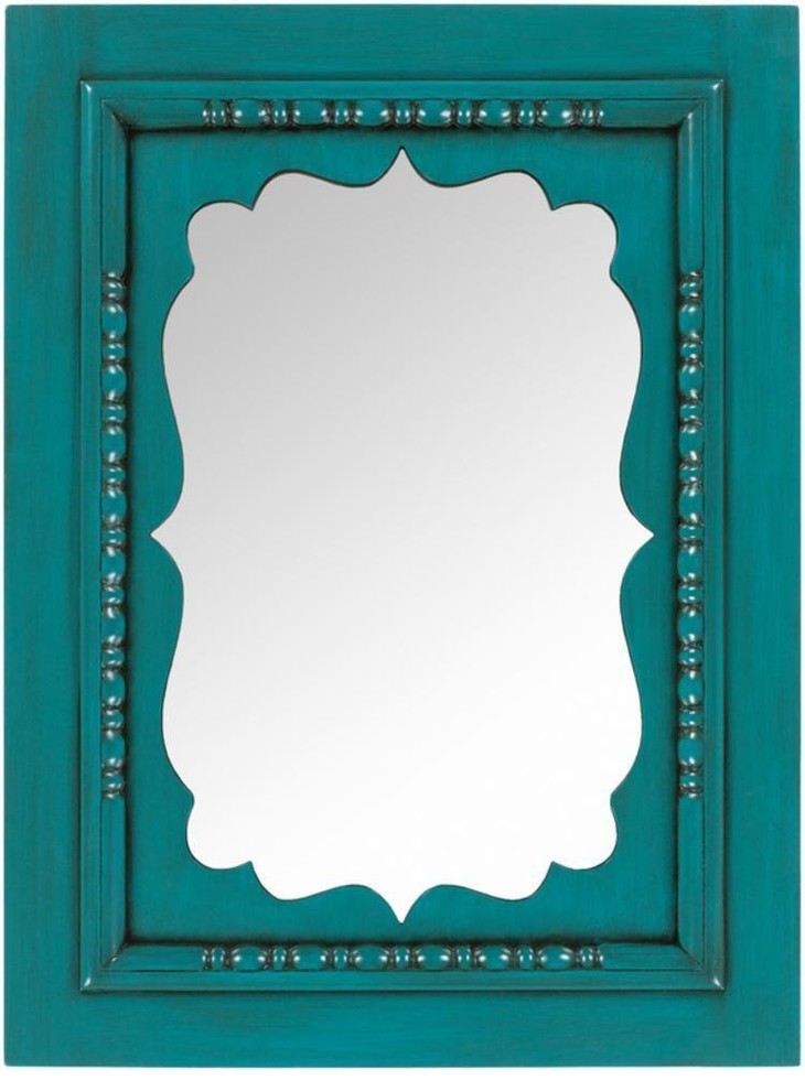 Surya Greenville Mirror, Teal