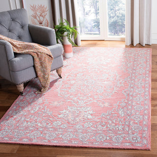 Safavieh Micro-Loop Collection MLP504 Rug, Pink/Ivory, 4' X 6'