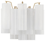 Crystorama Lighting Group ADD-302-WH Addis 2 Light 12" Tall Wall - Aged Brass