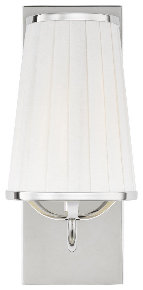 Visual Comfort Studio Esther One Light Wall Sconce, Polished Nickel