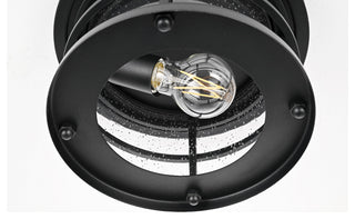 Home Living 10" Outdoor Flush Mount, Black