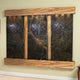Deep Creek Falls Fountain, Green Marble, Rustic Copper, Square