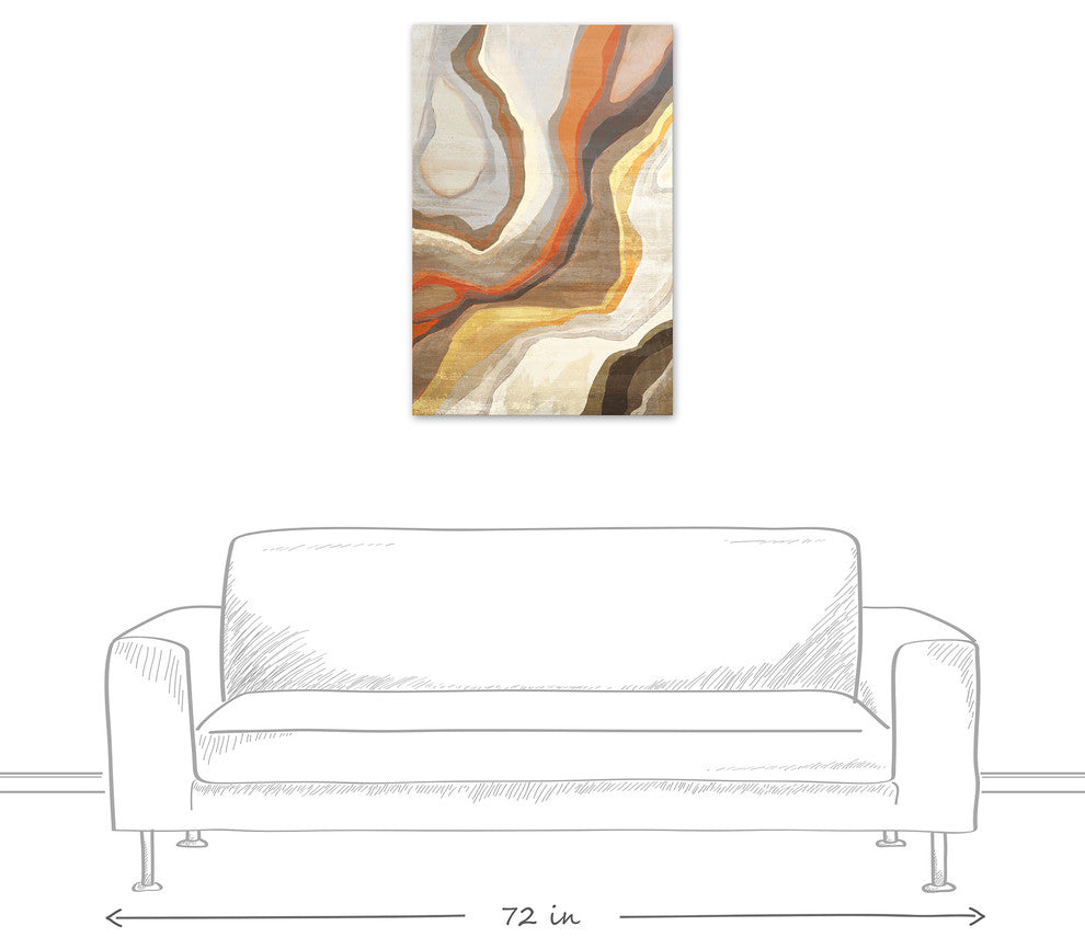 Metamorphic Rock Pattern 24x36 Canvas Wall Art