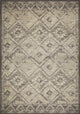 5"x8" Gray Beige Distressed Diamond Area Rug