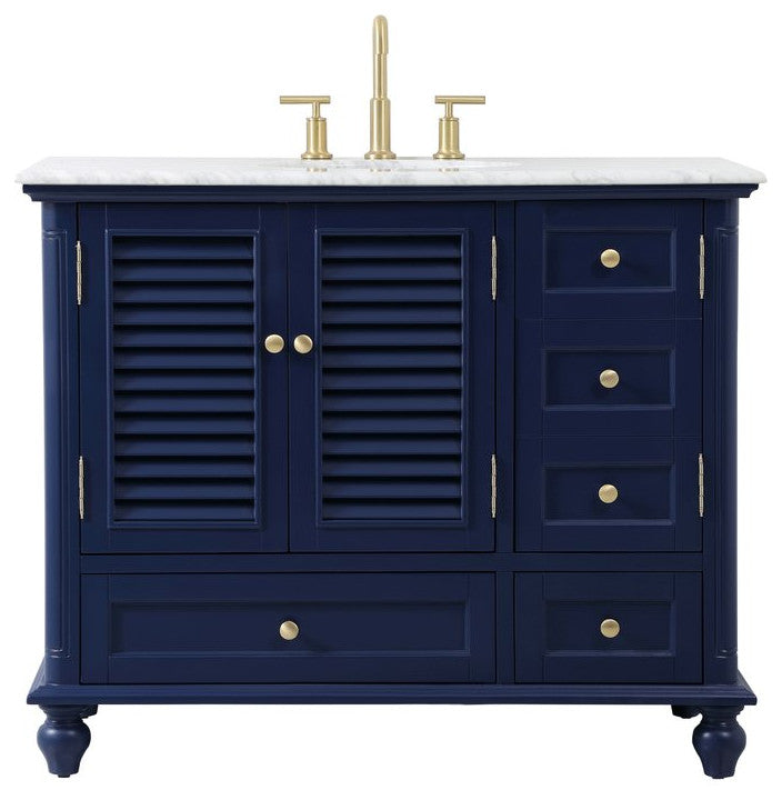 Otis 42" Single Bathroom Vanity, Blue