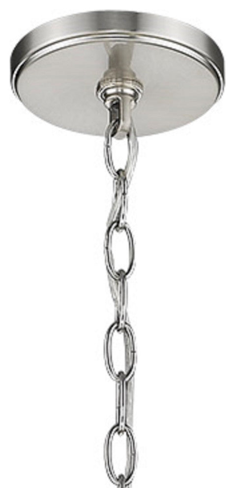 3 Light Simple and Clean Mini Chandelier in Nickel