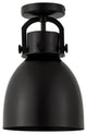Innovations Lighting 710-1F-BK-M712-8BK-LED Bell 1 Light 8" Flush Mount