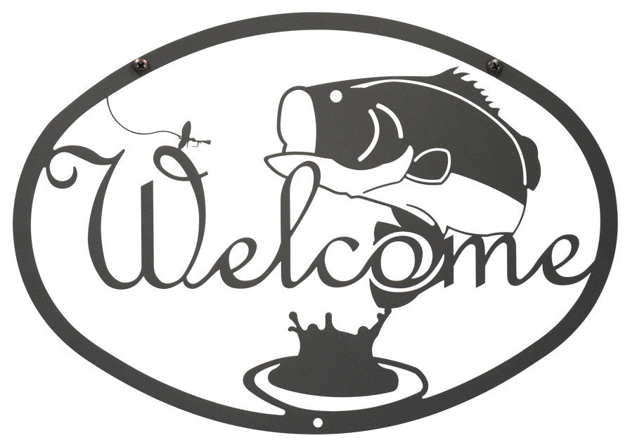 Welcome Sign, Medium, Bass