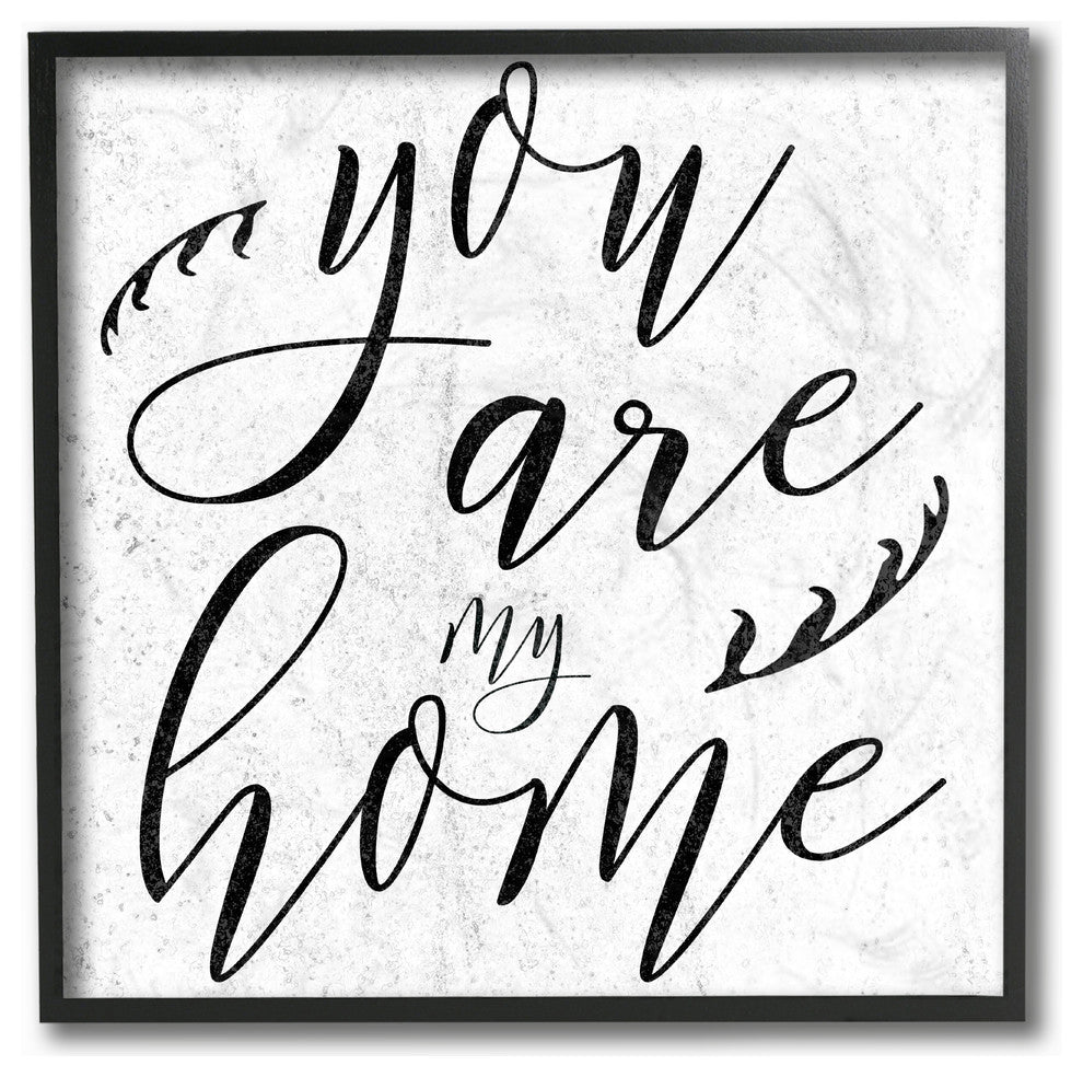 You Are My Home, 12"x12", Framed Giclee Texturized Art