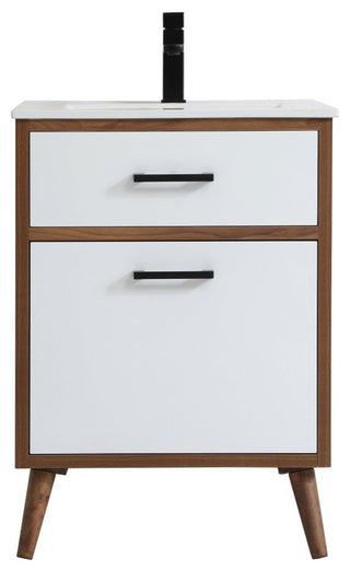 Beatrice 24" Bathroom Vanity, Matte White