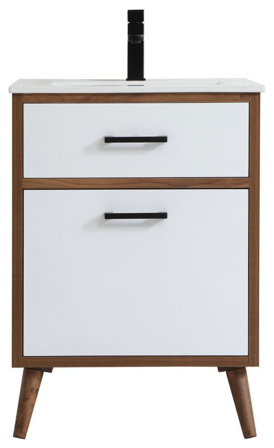Beatrice 24" Bathroom Vanity, Matte White