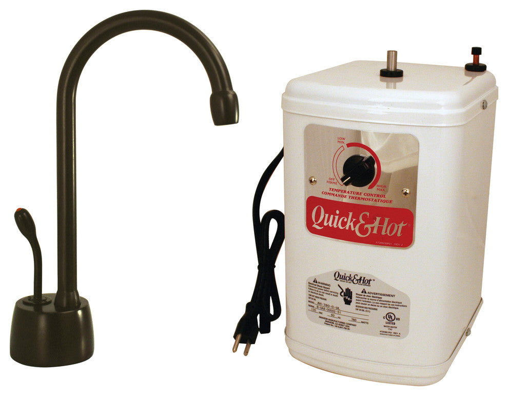 Velosah Contemporary 9" Hot Water Dispenser And Tank In Oil Rubbed Bronze