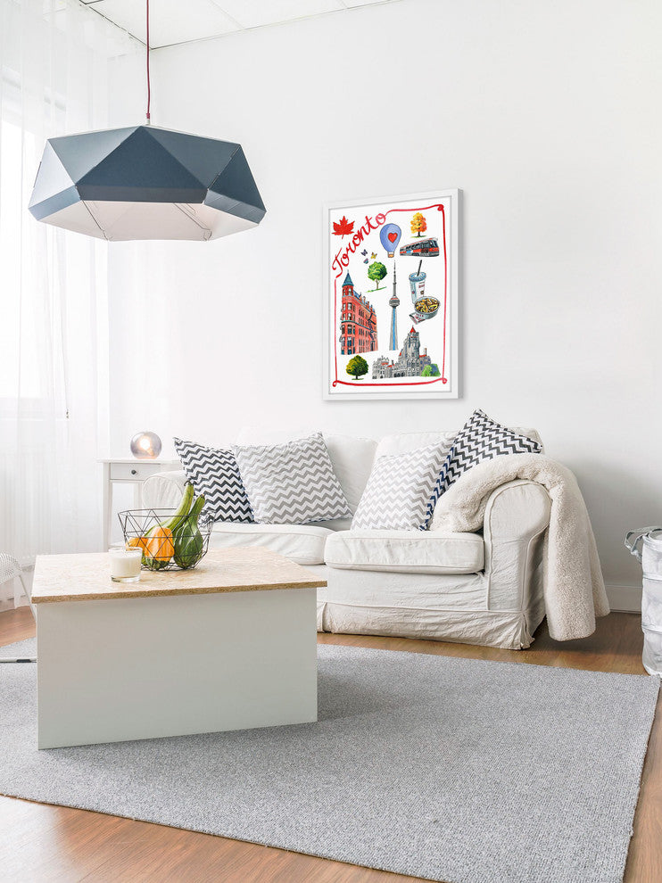 "I Love Toronto" Framed Painting Print , 24x36