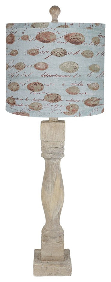 Rustic French Country Speckled Eggs Table Lamp