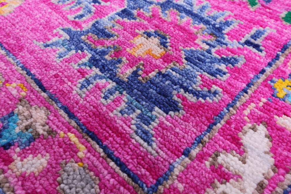 9' Square Turkish Oushak Handmade Wool Rug - Q15684
