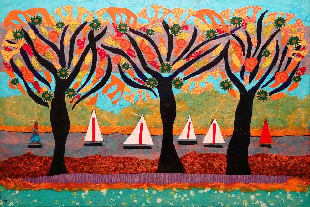 "Idyllic Series 6" Painting Print on Canvas by Lisa Mee